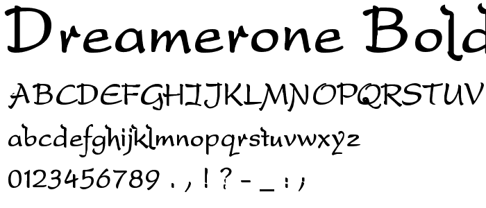 DreamerOne Bold font